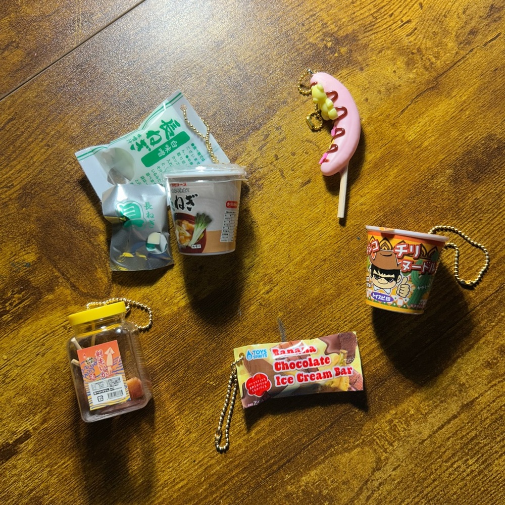 Assorted Miniature Japanese Snack Keychains